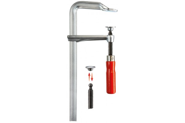 фото Фирменная цельнометаллическая струбцина GZ с надежной деревянной ручкой BESSEY GZ30-12(BE-GZ30-12), BESSEY