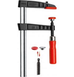 Струбцина из ковкого чугуна TG с надежной деревянной ручкой BESSEY TG40S12
