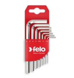 Набор ключей Г-образных шестигранных коротких 7шт HEX 1,5-6,0мм Felo 34500711