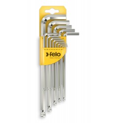 Набор дюймовых ключей Г-образных шестигранных удлиненных с шаровым окончанием 13шт HEX 50"-3/8" Felo 37513011