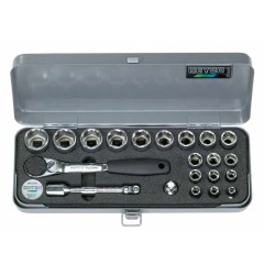 Набор торцевых головок HEYCO 72-4010-M, 1/2, метрический, 21 предмет HE-00072401083