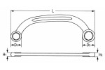Стартерный ключ HEYCO 430, накидной, 14х16мм HE-00430141682