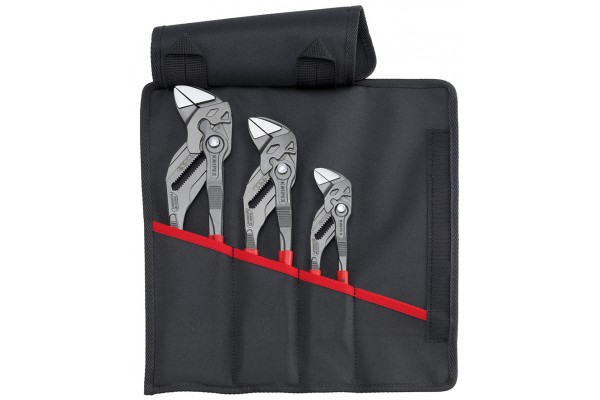 фото Набор переставных клещей, в сумке-скрутке, 3 пр., KN-8601180 / 250 / 300(KN-001955S11), KNIPEX