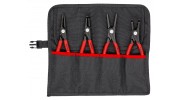 Комплект прецизионных щипцов для стопорных колец KNIPEX 00 19 57 V01 4 предмета KN-001957V01