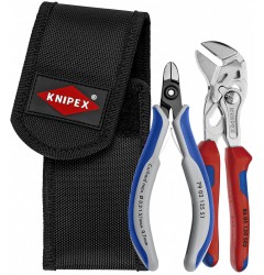 Набор инструментов KNIPEX 00 19 72 V01 для снятия стяжек: KN-8605150, KN-7902125, поясная сумка KN-001972V01