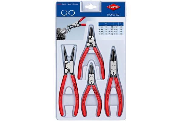 фото Набор кольцесъёмников KNIPEX 00 20 03 V02, для внешних и внутренних колец, 4 предмета KN-002003V02(KN-002003V02), KNIPEX