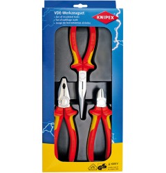 Набор диэлектрического инструмента KNIPEX 00 20 12, 3 предмета KN-002012