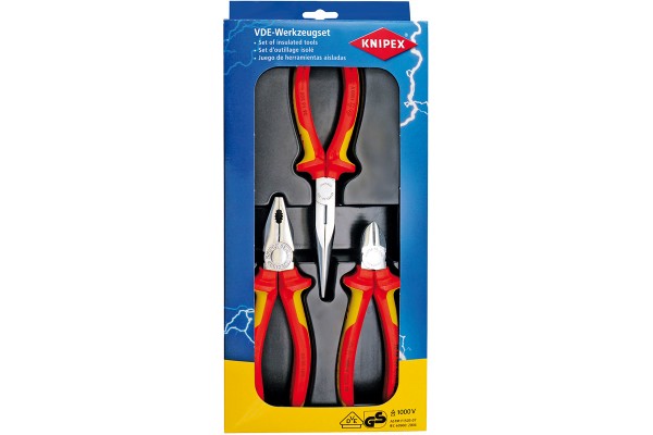 фото Набор диэлектрического инструмента KNIPEX 00 20 12, 3 предмета KN-002012(KN-002012), KNIPEX