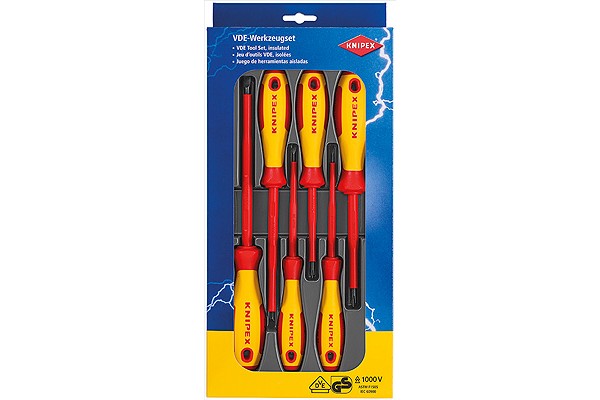 фото Набор изолированных отверток KNIPEX 00 20 12 V01, 6 предметов KN-002012V01(KN-002012V01), KNIPEX