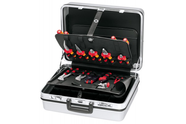фото Чемодан электрика KNIPEX "e-check" 00 21 30, 23 предмета, 420х220х510 мм KN-002130(KN-002130), KNIPEX