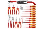 Чемодан электрика KNIPEX "e-check" 00 21 30, 23 предмета, 420х220х510 мм KN-002130