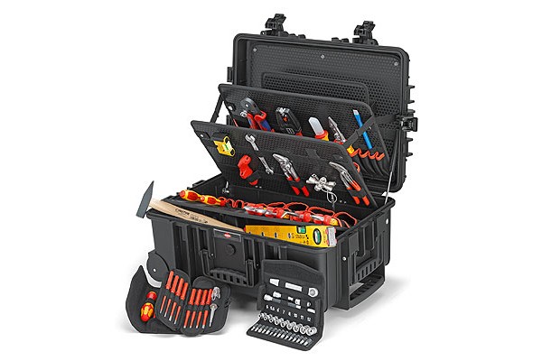 фото Чемодан с изолированным инструментом KNIPEX 00 21 37 "Robust 45" Elektro, 63 предмета, 609х263х428 KN-002137(KN-002137), KNIPEX