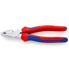 Плоскогубцы KNIPEX 02 05 180, особой мощности, хромированные, 180 мм KN-0205180