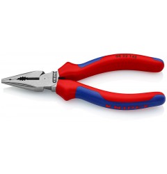 Пассатижи KNIPEX 08 22 145, удлиненные, двухкомпонентные чехлы, 145 мм KN-0822145