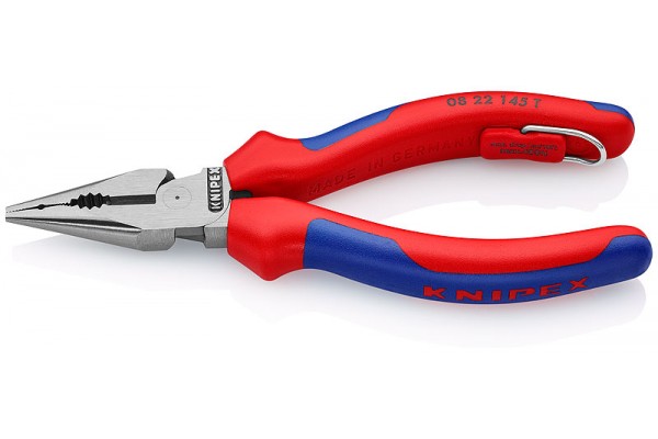 фото Пассатижи KNIPEX 08 22 145T, удлиненные, со страховочной петлёй, 145 мм KN-0822145T(KN-0822145T), KNIPEX