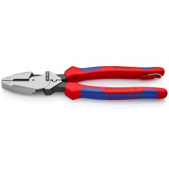 Lineman's Pliers плоскогубцы электромонт., протяжка и обжим, рез: провол. ср. Ø4.6мм, твёрд. Ø3мм, L-240 мм, чёрн., 2-к ручки, страх. крепл., блист.