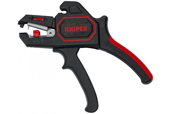 фото Автоматический стриппер KNIPEX 12 62 180, с резаком для кабеля. 0.2 - 6.0 мм² KN-1262180(KN-1262180), KNIPEX