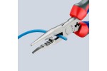 Плоскогубцы электрика KNIPEX 13 02 160, двухкомпонентные чехлы, 0.5 - 0.75 / 1.5 / 2.5 мм² KN-1302160