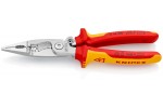 Многофункциональные клещи для электромонтажных работ KNIPEX 13 96 200, диэлектрические VDE 1000V, с разжимной пружиной, зачистка до 0.75 - 1.5 / 2.5 мм² KN-1396200