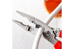 Многофункциональные клещи для электромонтажных работ KNIPEX 13 96 200, диэлектрические VDE 1000V, с разжимной пружиной, зачистка до 0.75 - 1.5 / 2.5 мм² KN-1396200