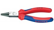 Круглогубцы KNIPEX 22 02 160, двухкомпонентные чехлы, 160 мм KN-2202160