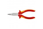 Длинногубцы изогнутые KNIPEX 25 26 160 , диэлектрические VDE 1000V, угол ∡40°, 160 мм KN-2526160
