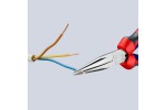 Длинногубцы телефониста KNIPEX 29 25 160, двухкомпонентные чехлы, хромированные, 160 мм KN-2925160