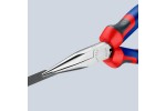 Длинногубцы телефониста KNIPEX 29 25 160, двухкомпонентные чехлы, хромированные, 160 мм KN-2925160