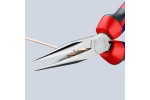 Длинногубцы телефониста KNIPEX 29 25 160, двухкомпонентные чехлы, хромированные, 160 мм KN-2925160