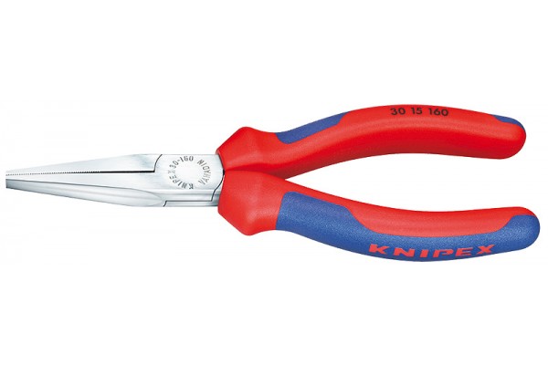 фото Плоскогубцы KNIPEX 30 15 140, двухкомпонентные чехлы, хромированные, 140 мм KN-3015140(KN-3015140), KNIPEX