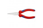Плоскогубцы KNIPEX 30 15 140, двухкомпонентные чехлы, хромированные, 140 мм KN-3015140