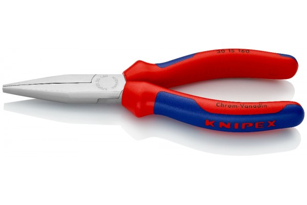 фото Плоскогубцы KNIPEX 30 15 160, двухкомпонентные чехлы, хромированные, 160 мм KN-3015160(KN-3015160), KNIPEX