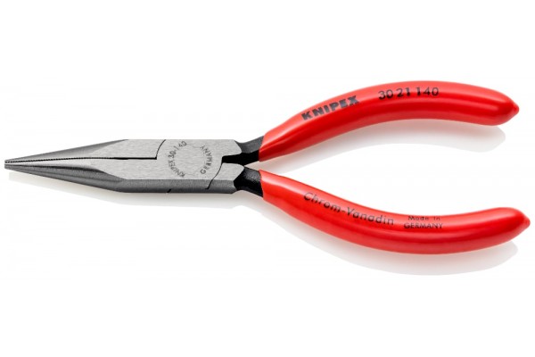 фото Длинногубцы KNIPEX 30 21 140, однокомпонентные чехлы, полированные, 140 мм KN-3021140(KN-3021140), KNIPEX
