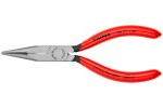 Длинногубцы KNIPEX 30 21 140, однокомпонентные чехлы, полированные, 140 мм KN-3021140