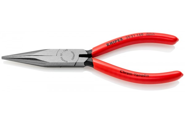 фото Длинногубцы KNIPEX 30 21 160, однокомпонентные чехлы, полированные, 160 мм KN-3021160(KN-3021160), KNIPEX