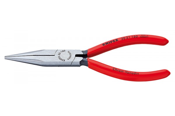 фото Длинногубцы KNIPEX 30 21 190, однокомпонентные чехлы, полированные, 190 мм KN-3021190(KN-3021190), KNIPEX
