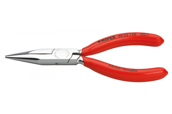 фото Длинногубцы KNIPEX 30 23 140, однокомпонентные чехлы, хромированные, 140 мм KN-3023140(KN-3023140), KNIPEX