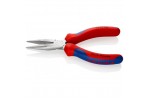 Длинногубцы KNIPEX 30 25 140, двухкомпонентные чехлы, хромированные, 140 мм KN-3025140