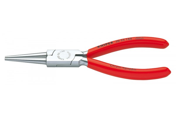 фото Круглогубцы KNIPEX 30 33 160, однокомпонентные чехлы, хромированные, 160 мм KN-3033160(KN-3033160), KNIPEX