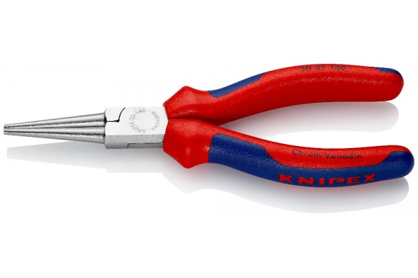 фото Круглогубцы KNIPEX 30 35 140, двухкомпонентные чехлы, хромированные, 140 мм KN-3035140(KN-3035140), KNIPEX