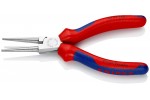 Круглогубцы KNIPEX 30 35 140, двухкомпонентные чехлы, хромированные, 140 мм KN-3035140