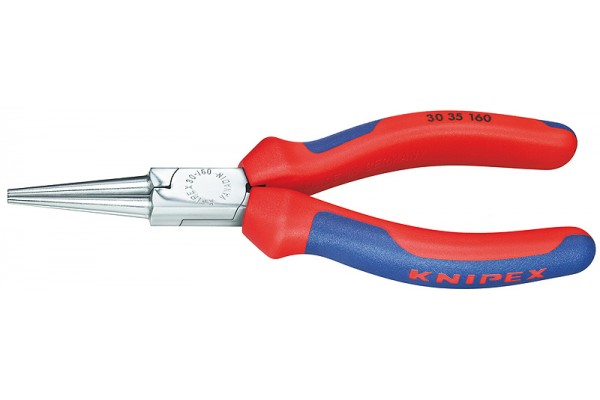 фото Круглогубцы KNIPEX 30 35 160, двухкомпонентные чехлы, хромированные, 160 мм KN-3035160(KN-3035160), KNIPEX