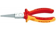 Круглогубцы KNIPEX 30 36 160, диэлектрические VDE 1000V, хромированные, 160 мм KN-3036160