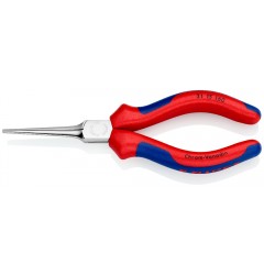 Тонкогубцы KNIPEX 31 15 160, двухкомпонентные чехлы, хромированные, 160 мм KN-3115160