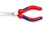 Тонкогубцы KNIPEX 31 15 160, двухкомпонентные чехлы, хромированные, 160 мм KN-3115160