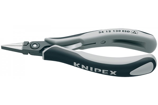 фото Плоскогубцы для электроники KNIPEX 34 12 130 ESD, антистатические , 135 мм KN-3412130ESD(KN-3412130ESD), KNIPEX