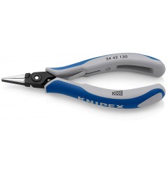 Плоскогубцы для электроники KNIPEX 34 42 130, винтовой шарнир, 130 мм KN-3442130