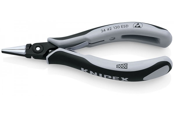 фото Плоскогубцы для электроники KNIPEX 34 42 130 ESD, антистатические , 130 мм KN-3442130ESD(KN-3442130ESD), KNIPEX