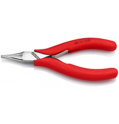 Плоскогубцы для электроники KNIPEX 35 11 115, однокомпонентные чехлы, полированные, 115 мм KN-3511115