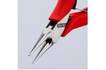 Круглогубцы для электроники KNIPEX 35 31 115, однокомпонентные чехлы, полированные, 115 мм KN-3531115